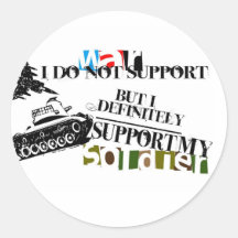 I just support my soldier sticker
