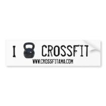 I kettlebell CrossFit Bumper Bumper Sticker