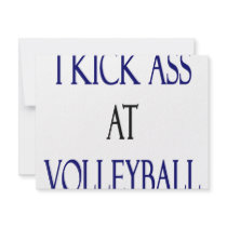 I Kick Ass At Volleyball invitations