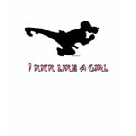 I kick like a girl tshirts