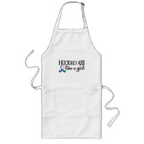 I Kicked Ass Like A Girl Thyroid Cancer Apron