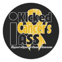 I Kicked Cancer's Ass - Appendix Cancer Sticker