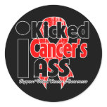 I Kicked Cancer's Ass - Blood Cancer Stickers