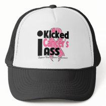 I Kicked Cancer's Ass - Breast Cancer Trucker Hat