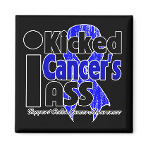 I Kicked Cancer's Ass - Colon Cancer Magnet