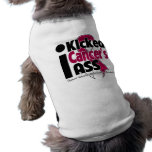 I Kicked Cancer's Ass - Head and Neck Cancer Pet Tee