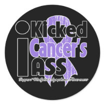 I Kicked Cancer's Ass - Hodgkins Lymphoma Stickers