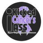 I Kicked Cancer's Ass - Hodgkins Lymphoma Stickers