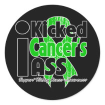 I Kicked Cancer's Ass - Kidney Cancer Stickers