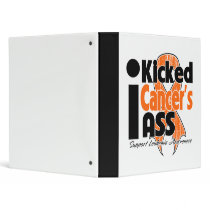 I Kicked Cancer's Ass - Leukemia Vinyl Binders