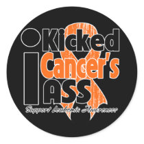 I Kicked Cancer's Ass - Leukemia Sticker