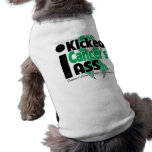 I Kicked Cancer's Ass - Liver Cancer Doggie T Shirt