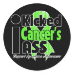 I Kicked Cancer's Ass - Lymphoma Round Sticker