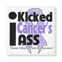 I Kicked Cancer's Ass Fridge Magnets
