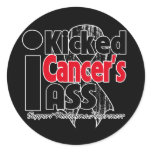 I Kicked Cancer's Ass - Melanoma Stickers