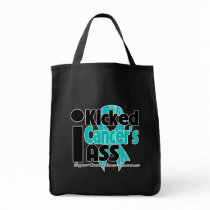 I Kicked Cancer's Ass - Ovarian Cancer Tote Bag