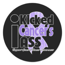 I Kicked Cancer's Ass Sticker