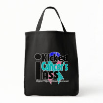 I Kicked Cancer's Ass - Thyroid Cancer Canvas Bags