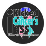 I Kicked Cancer's Ass - Thyroid Cancer Sticker