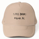 I KILL DEER! Asheville, N.C. hats