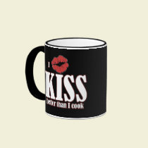 I Kiss Better Than I Cook mugs