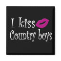 I Kiss Country Boys magnets
