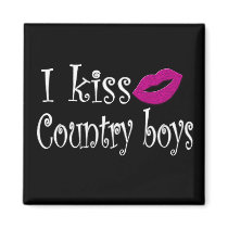 I Kiss Country Boys magnets by BrattiGrl I Kiss Country Boys magnets