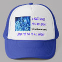 "I kiss girls all night" new Blue Hat by wigirlskissing "I kiss girls all night" new Blue Hat