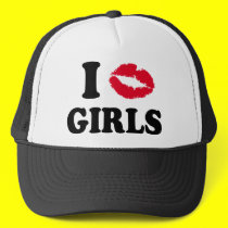 I Kiss Girls hats