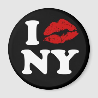 I Kiss New York Magnets