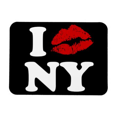 I Kiss New York Magnets