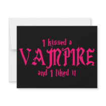 I Kissed A Vampire and I liked it invitations