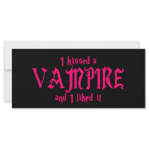 I Kissed A Vampire and I liked it rack cards