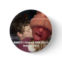 I Kissed Chris Hausler - White buttons