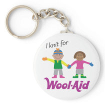 I Knit for Wool-Aid keychain