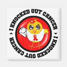 I Knocked Out Cancer (Blood Cancer) Magnet