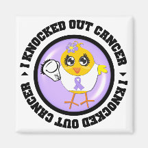I Knocked Out CANCER Magnet