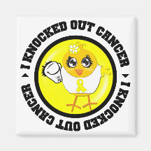 I Knocked Out Cancer (Sarcoma) Fridge Magnets