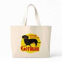 I Know A Little German Canvas Bag