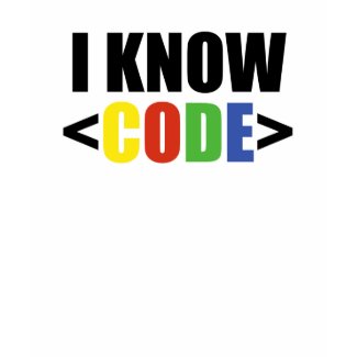 I Know CODE shirt