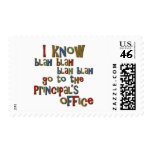I know go to the Principals Office Postage Stamp