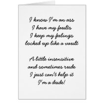 I know I'm an... cards