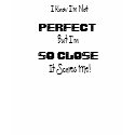 I Know I'm Not PERFECT...Tee Shirt