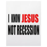 I KNOW JESUS NOT RECESSION TEE PERSONALIZED LETTERHEAD