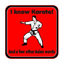 I know Karate Humorous Attitude T-shirt