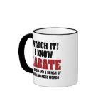 I Know Karate mugs