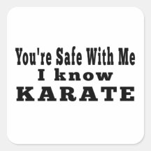 I know Karate Sticker