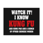 I Know Kung Fu postcards