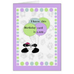 I know this birthday card is late