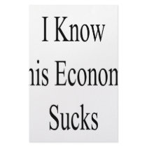 I Know This Economy Sucks Customized Stationery